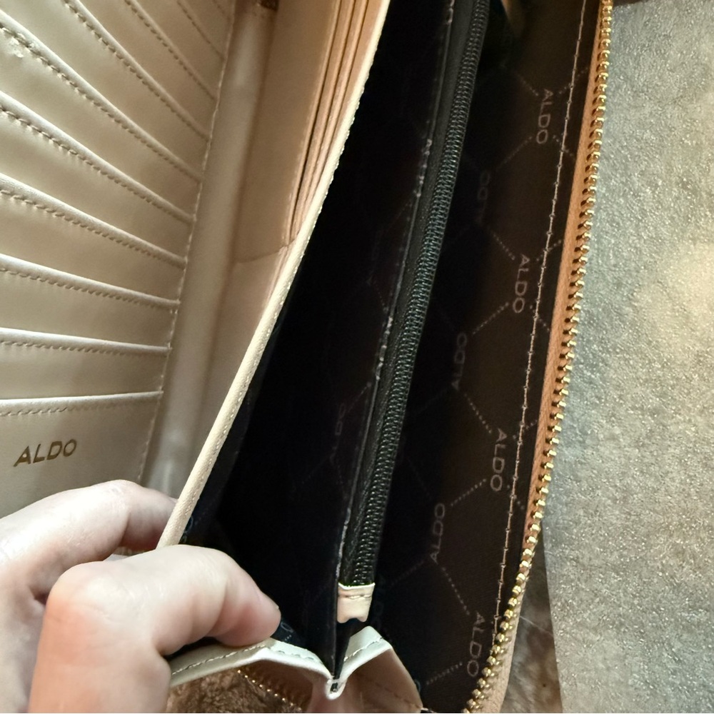 Aldo Creamy Peach Women's Wallet - Picture 10 of 13